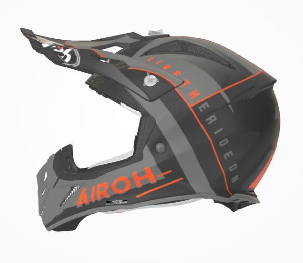 Airoh Aviator Ace Amaze MX Helmet Matt Orange FREE 1 YEAR Returns, FREE UK Delivery | ThrottleChimp