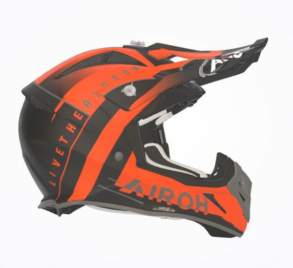 Airoh Aviator Ace Amaze MX Helmet Matt Orange FREE 1 YEAR Returns, FREE UK Delivery | ThrottleChimp