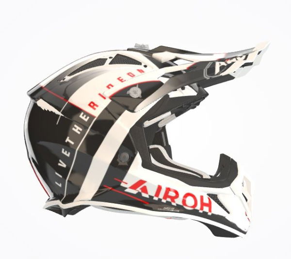 Airoh Aviator Ace Amaze MX Helmet Gloss Red FREE 1 YEAR Returns, FREE UK Delivery | ThrottleChimp