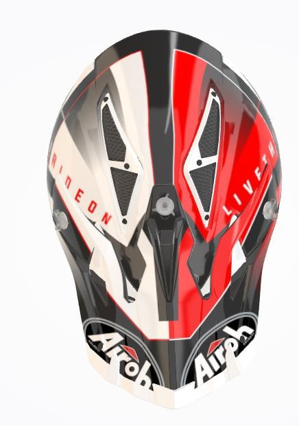 Airoh Aviator Ace Amaze MX Helmet Gloss Red FREE 1 YEAR Returns, FREE UK Delivery | ThrottleChimp