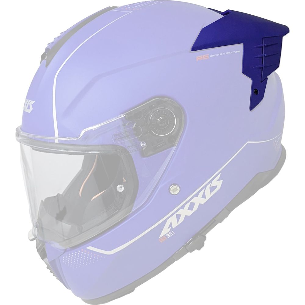 Axxis Hawk Evo SV Long Racing Helmet Spoiler Matt Blue - ThrottleChimp