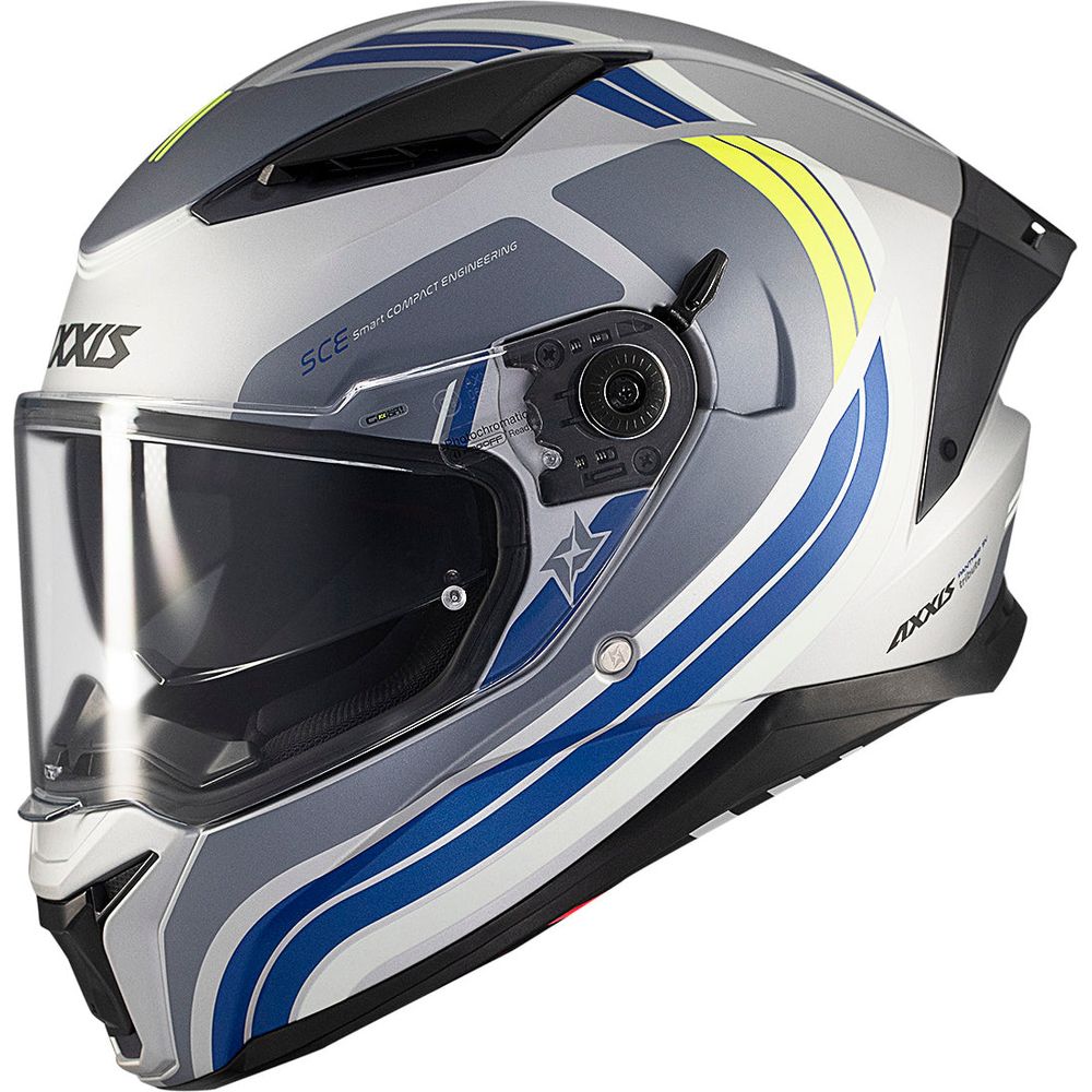 Axxis Panther SV Tribute C2 Full Face Helmet Matt Grey FREE 1 YEAR Returns, FREE UK Delivery | ThrottleChimp