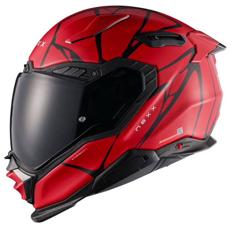 Nexx X.WST3 B-Side Full Face Helmet Matt Red / Black FREE 1 YEAR Returns, FREE UK Delivery | ThrottleChimp