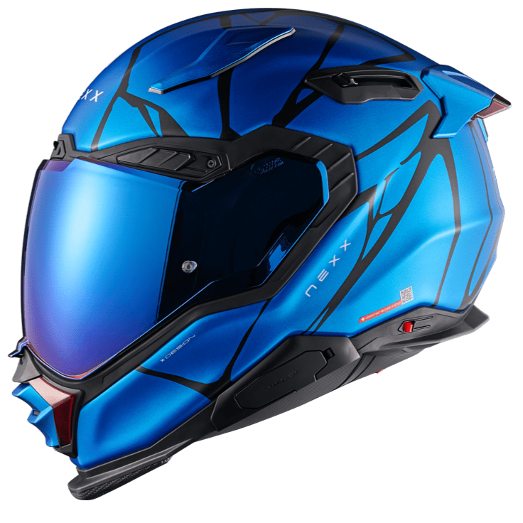 Nexx X.WST3 B-Side Full Face Helmet Matt Sky Blue FREE 1 YEAR Returns, FREE UK Delivery | ThrottleChimp