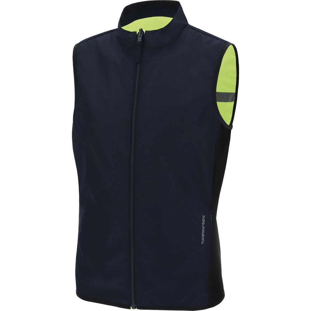 Tucano Urbano Nano Switch Vest Dark Blue / Fluo Yellow (Image 4) - ThrottleChimp