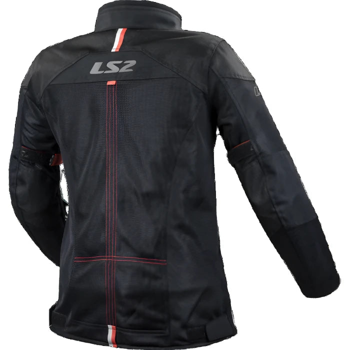 LS2 Alba Ladies Textile Jacket Black (Image 2) - ThrottleChimp