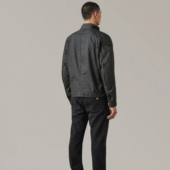 Belstaff Brooklands Waxed Cotton Jacket Black (Image 4) - ThrottleChimp