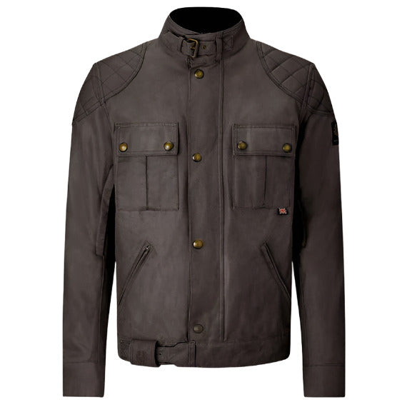 Belstaff Brooklands Waxed Cotton Jacket Mahogany FREE 1 YEAR Returns, FREE UK Delivery | ThrottleChimp