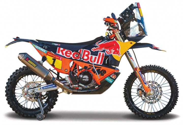 Bburago KTM 450 Rally Factory Edition 2019 Toby Price - 1:18 FREE 1 YEAR Returns, FREE UK Delivery | ThrottleChimp