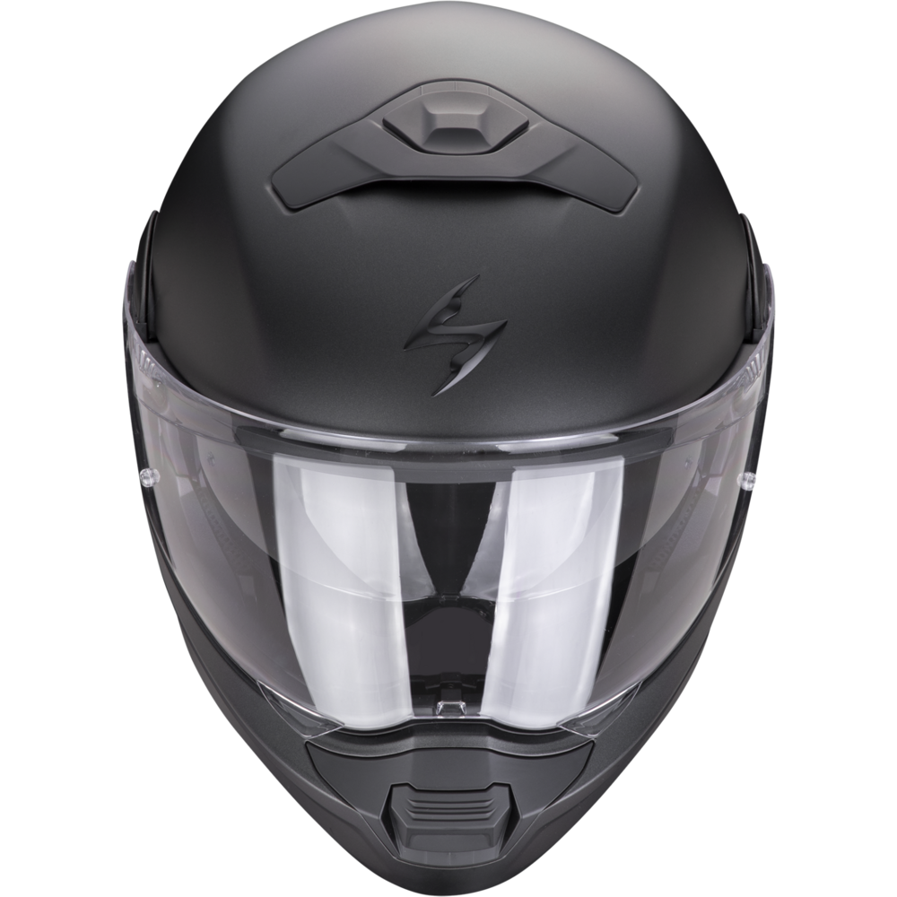 Scorpion EXO 930 Evo Flip-Up Helmet Matt Black (Image 2) - ThrottleChimp