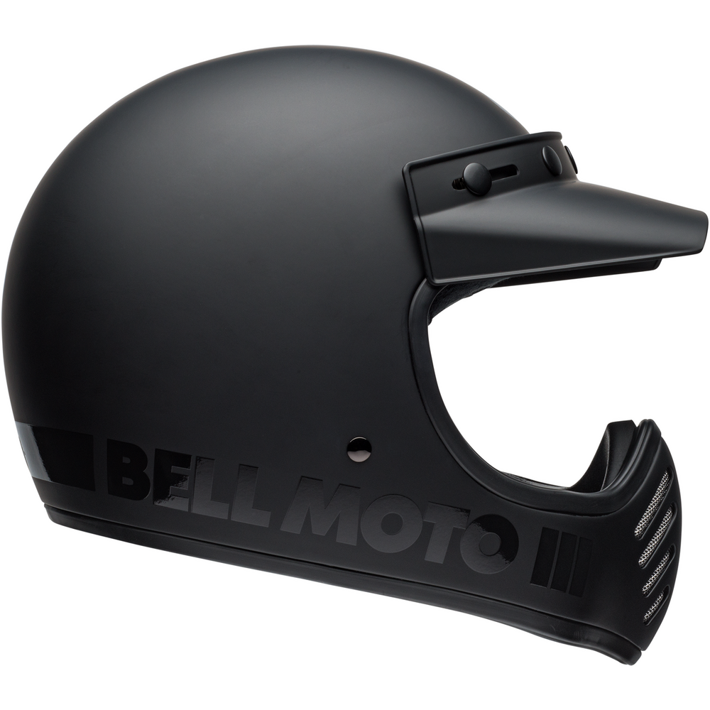 Bell Moto 3 Full Face Helmet Classic Matt Black - ThrottleChimp