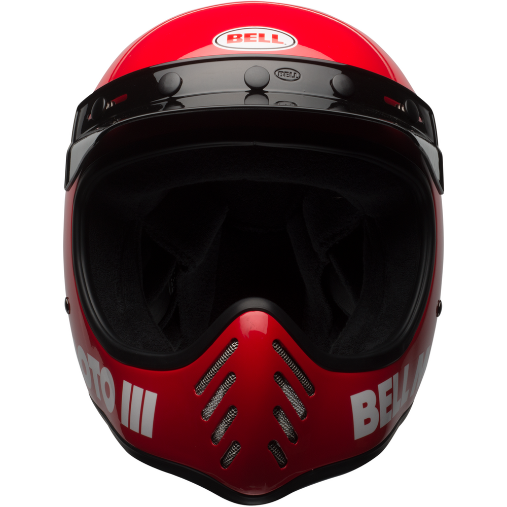 Bell Moto 3 Full Face Helmet Classic Red (Image 2) - ThrottleChimp