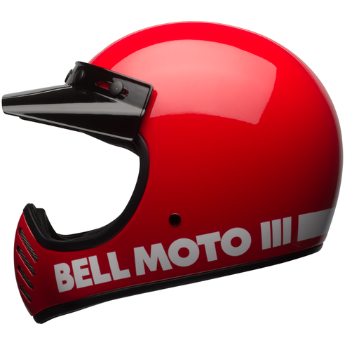 Bell Moto 3 Full Face Helmet Classic Red (Image 3) - ThrottleChimp