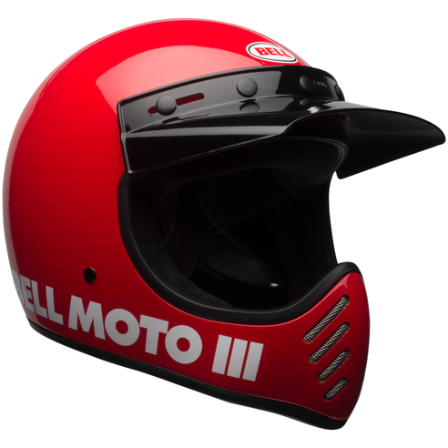 Bell Moto 3 Full Face Helmet Classic Red (Image 4) - ThrottleChimp