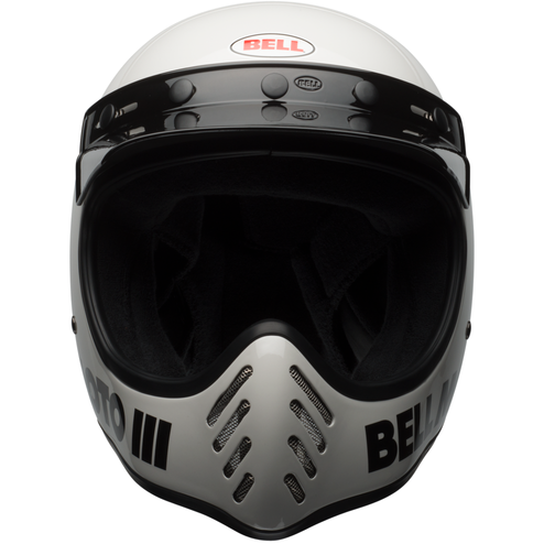 Bell Moto 3 Full Face Helmet Classic White (Image 2) - ThrottleChimp