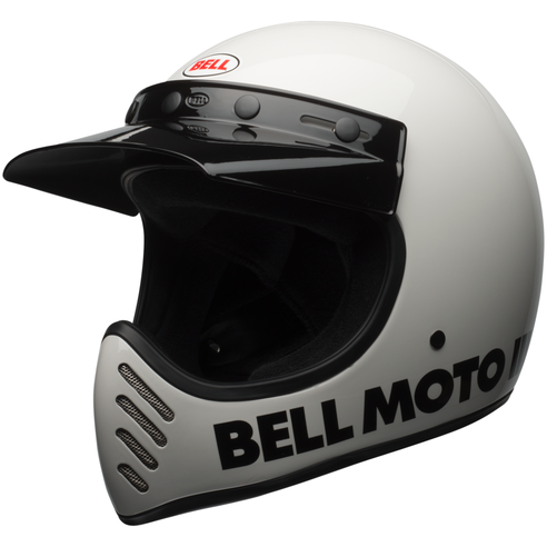 Bell Moto 3 Full Face Helmet Classic White (Image 5) - ThrottleChimp