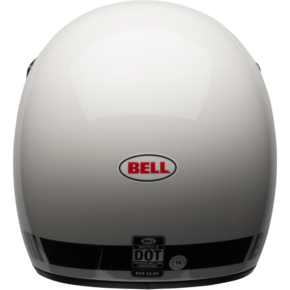 Bell Moto 3 Full Face Helmet Classic White (Image 8) - ThrottleChimp