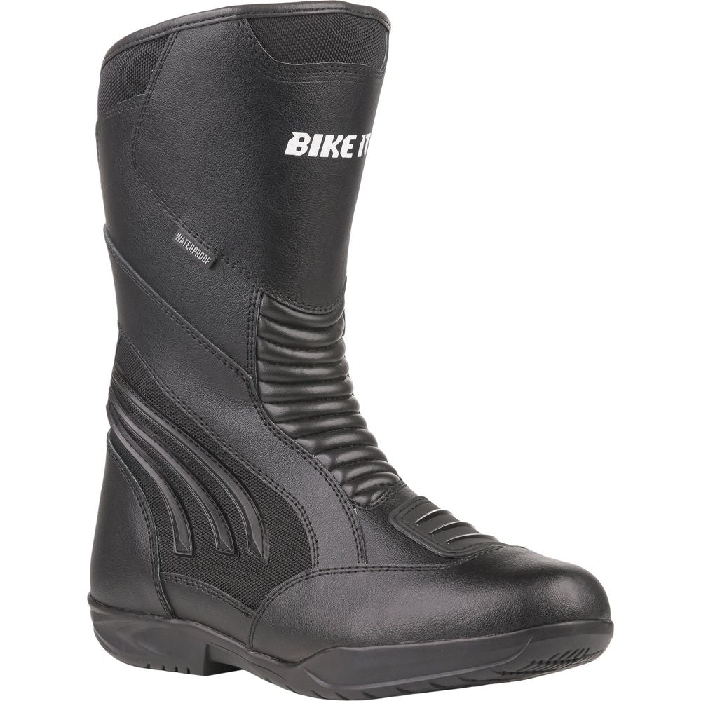 Bike It Burhou All-Seasons Waterproof Sports Touring Motorcycle Boots Black (Image 3) - ThrottleChimp