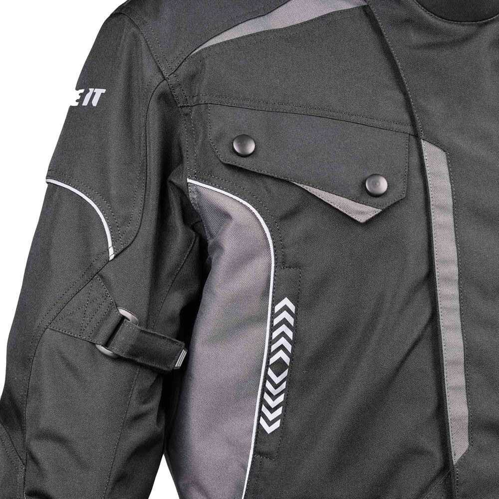 Bike It Burhou All-Season Motorcycle Adventure Jacket Black (Image 5) - ThrottleChimp