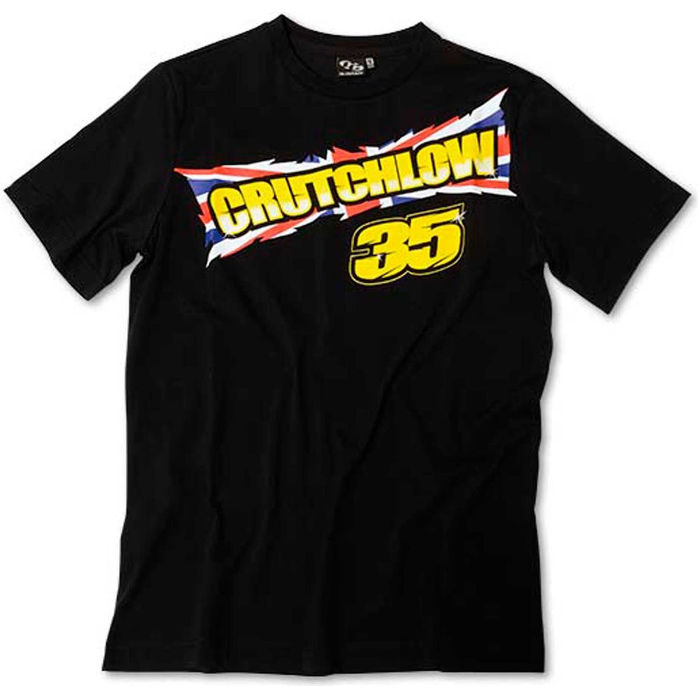 VR46 Bi Mens T-Shirt Crutchlow 35 Black - ThrottleChimp