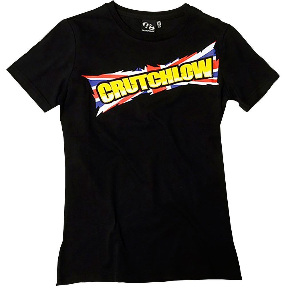 VR46 Bi Ladies T-Shirt Crutchlow 35 Black - ThrottleChimp