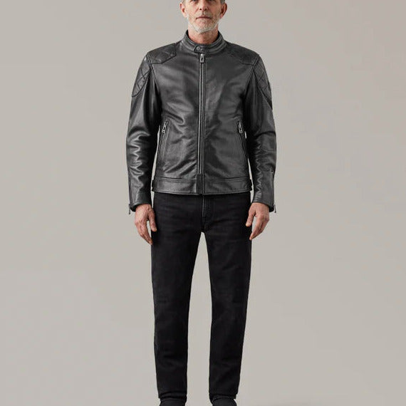 Belstaff Centenary Outlaw Pro Leather Jacket Black (Image 3) - ThrottleChimp