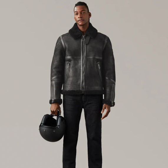 Belstaff Centenary Valiant Leather Jacket Black (Image 3) - ThrottleChimp