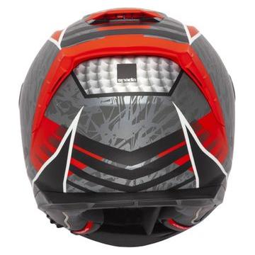 Spada SP1 Raptor Full Face Helmet Matt Red / Grey FREE 1 YEAR Returns, FREE UK Delivery | ThrottleChimp