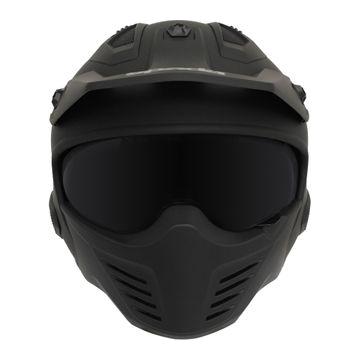 Spada Storm Open Face Helmet Matt Black (Image 4) - ThrottleChimp