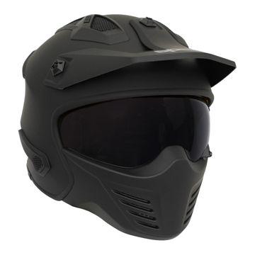 Spada Storm Open Face Helmet Matt Black FREE 1 YEAR Returns, FREE UK Delivery | ThrottleChimp