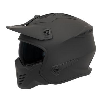 Spada Storm Open Face Helmet Matt Black (Image 3) - ThrottleChimp