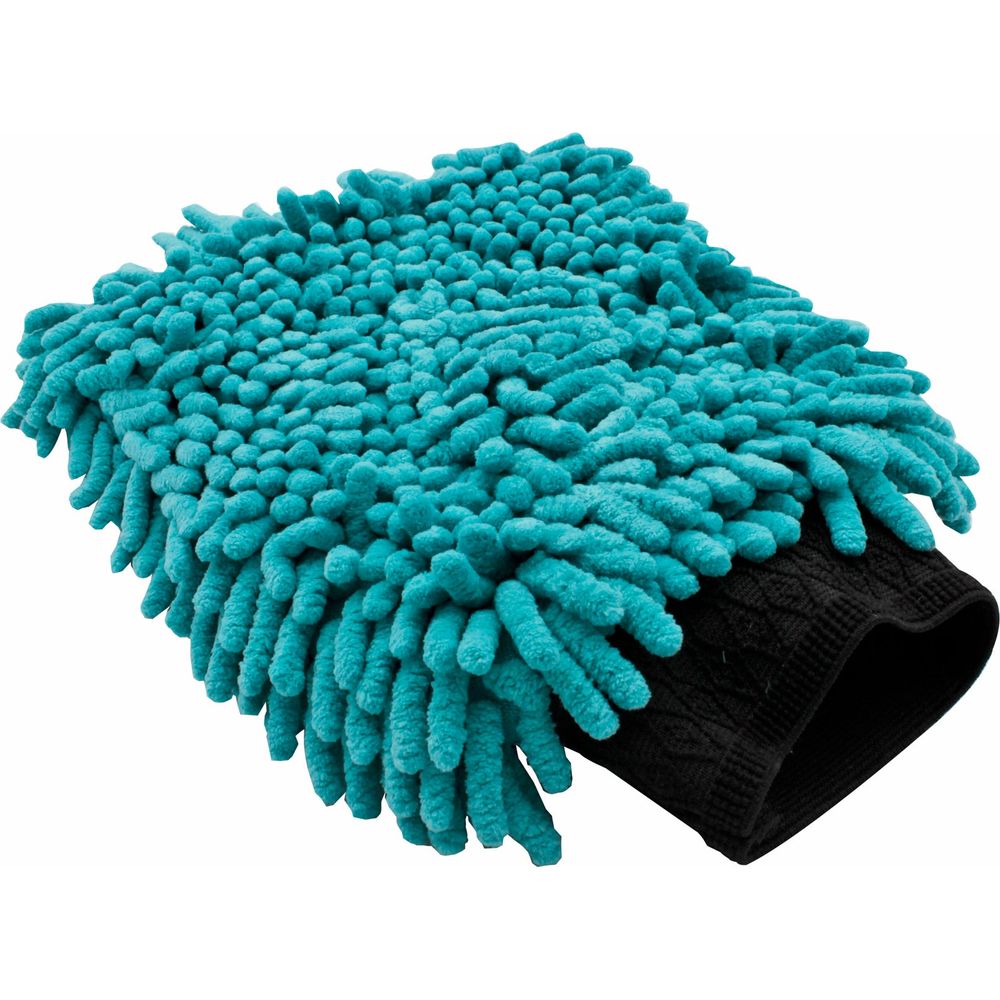 Bike It BikeTek 2-IN-1 Long-Pile Chenille & Sponge Wash Mit (Image 3) - ThrottleChimp