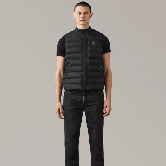 Belstaff Climate Mid Layer Vest Black (Image 2) - ThrottleChimp