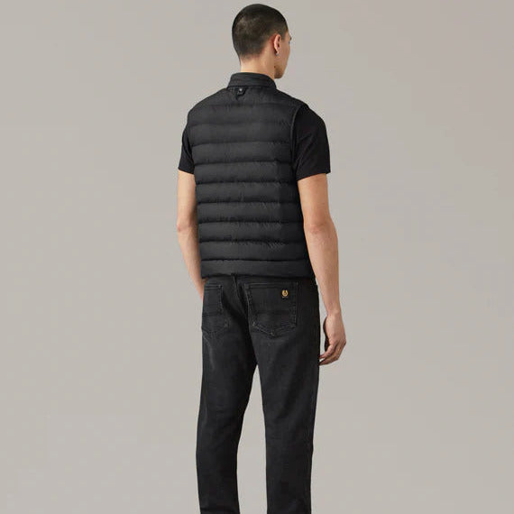 Belstaff Climate Mid Layer Vest Black (Image 3) - ThrottleChimp