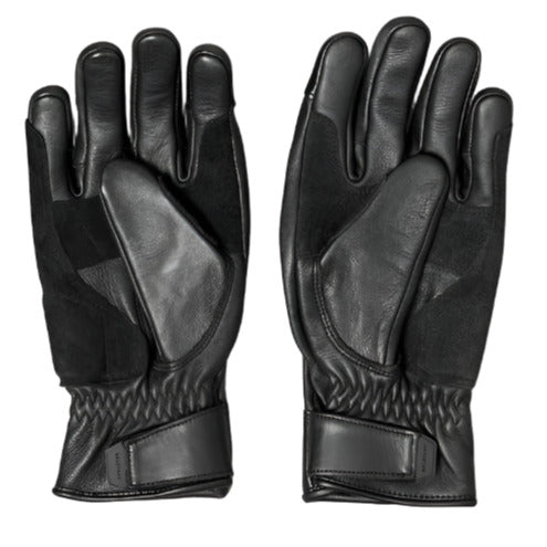 Belstaff Clinch Leather Gloves Black (Image 2) - ThrottleChimp