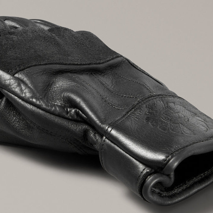 Belstaff Clinch Leather Gloves Black (Image 5) - ThrottleChimp