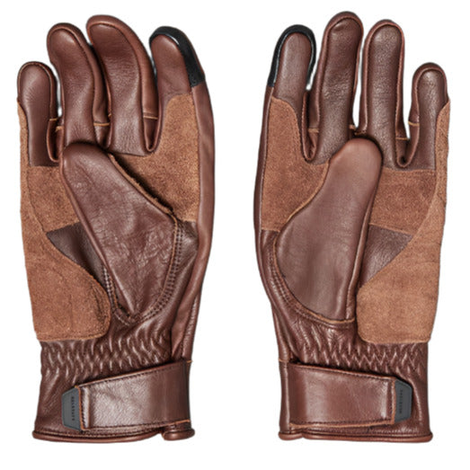 Belstaff Clinch Leather Gloves Tan (Image 2) - ThrottleChimp