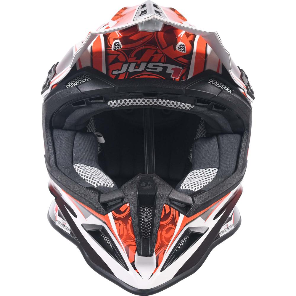 Just1 J12 Carbon MX Helmet Mister X Red - ThrottleChimp