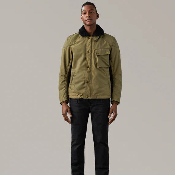 Belstaff Convoy Waxed Cotton Jacket Olive FREE 1 YEAR Returns, FREE UK Delivery | ThrottleChimp