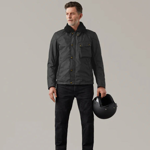 Belstaff Convoy Waxed Cotton Jacket Black (Image 4) - ThrottleChimp