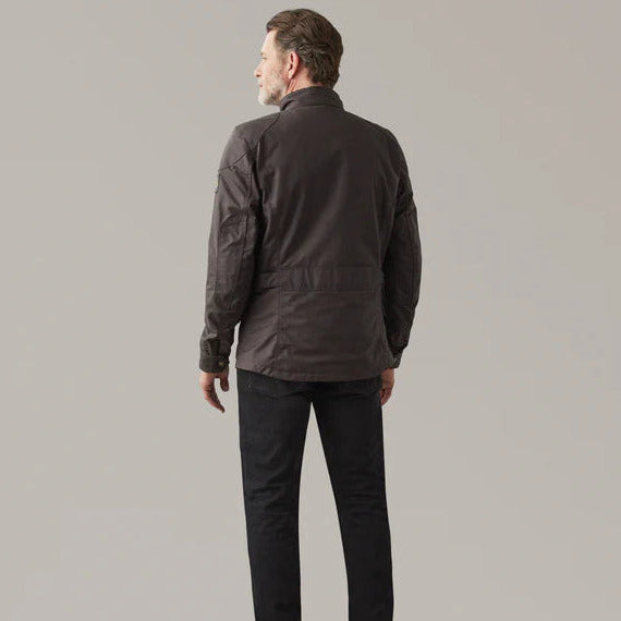 Belstaff Crosby Technical Waxed Cotton Jacket Mahogany (Image 3) - ThrottleChimp