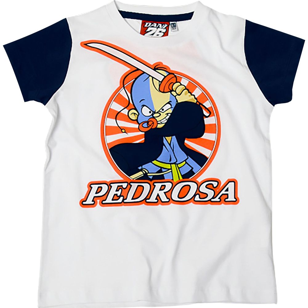 VR46 Bi Kids T-Shirt Pedrosa 26 White - ThrottleChimp