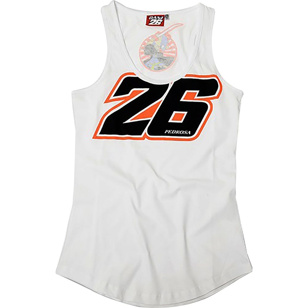 VR46 MotoGP Bi Ladies Vest Pedrosa 26 White - ThrottleChimp