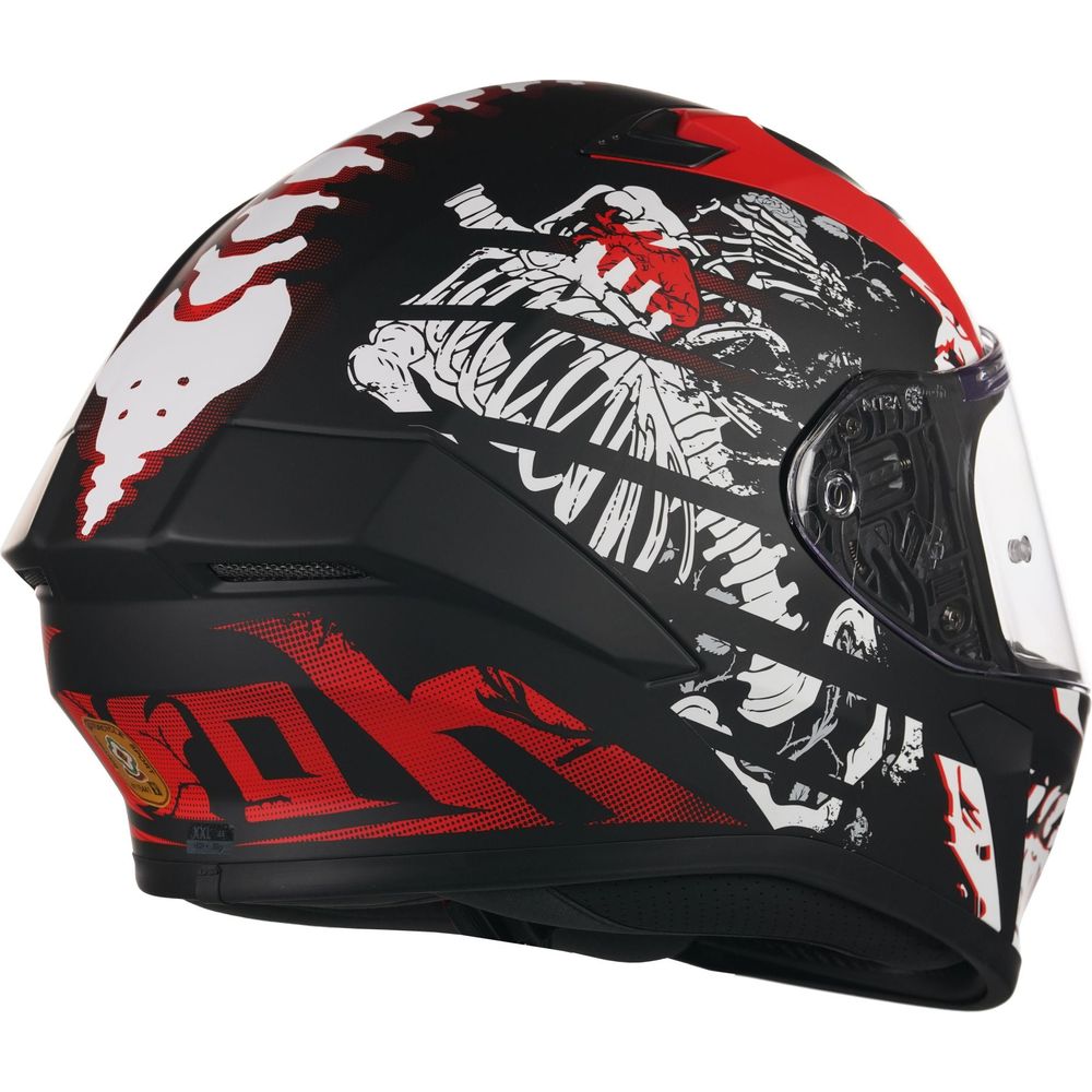 Airoh Valor Full Face Helmet Matt Ribs (Image 3) - ThrottleChimp