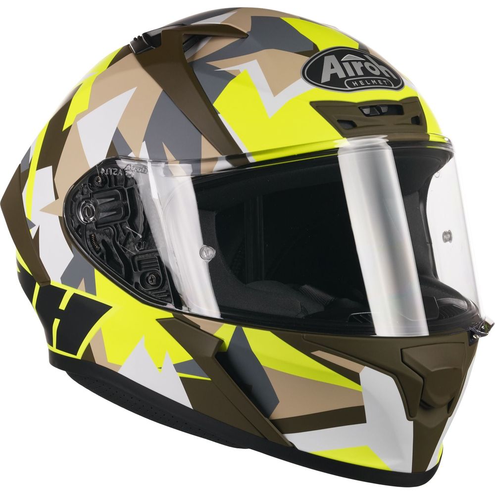 Airoh Valor Full Face Helmet Matt Army FREE 1 YEAR Returns, FREE UK Delivery | ThrottleChimp