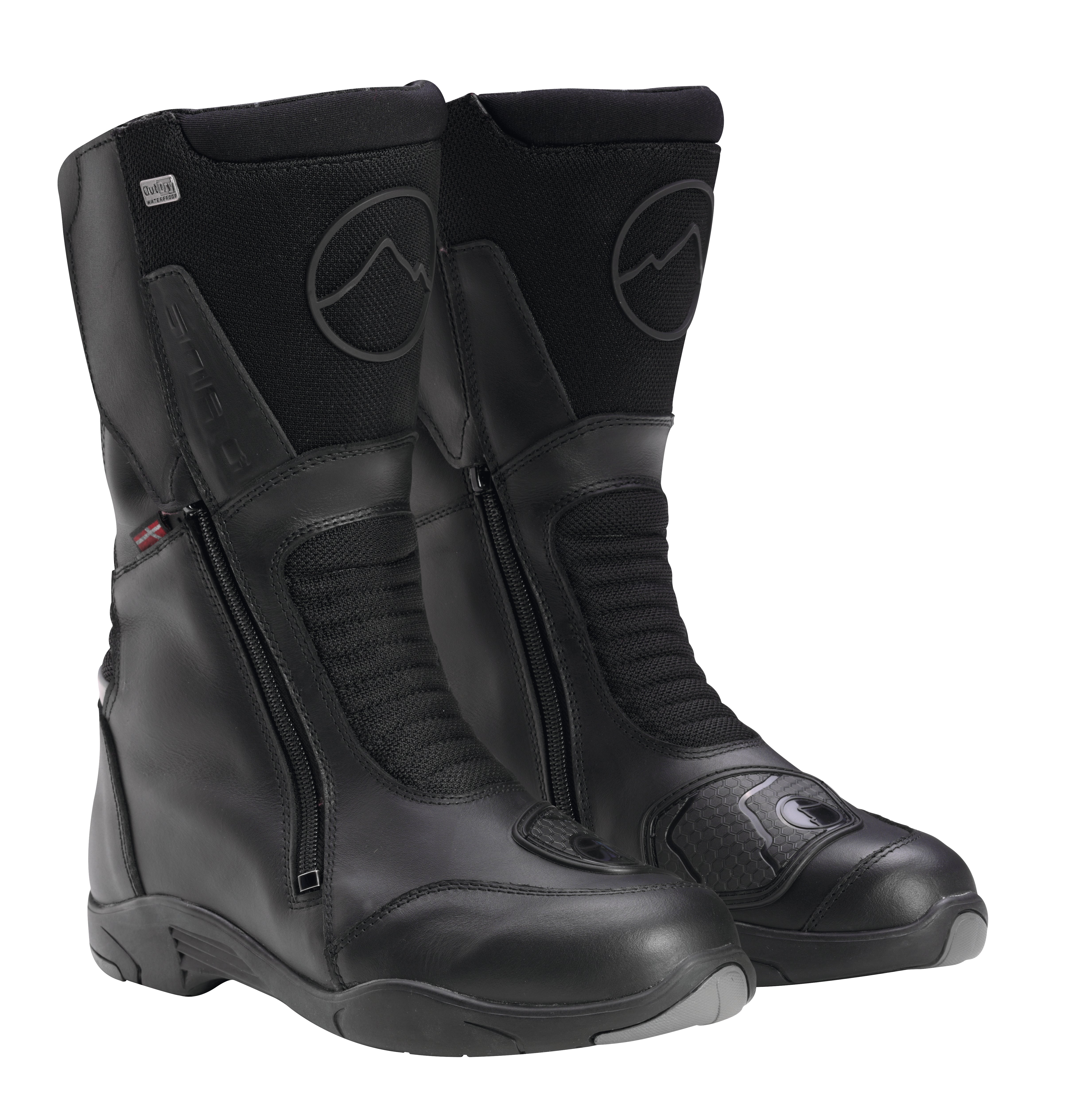 Dane Esby Waterproof Leather Boots Black FREE 1 YEAR Returns, FREE UK Delivery | ThrottleChimp