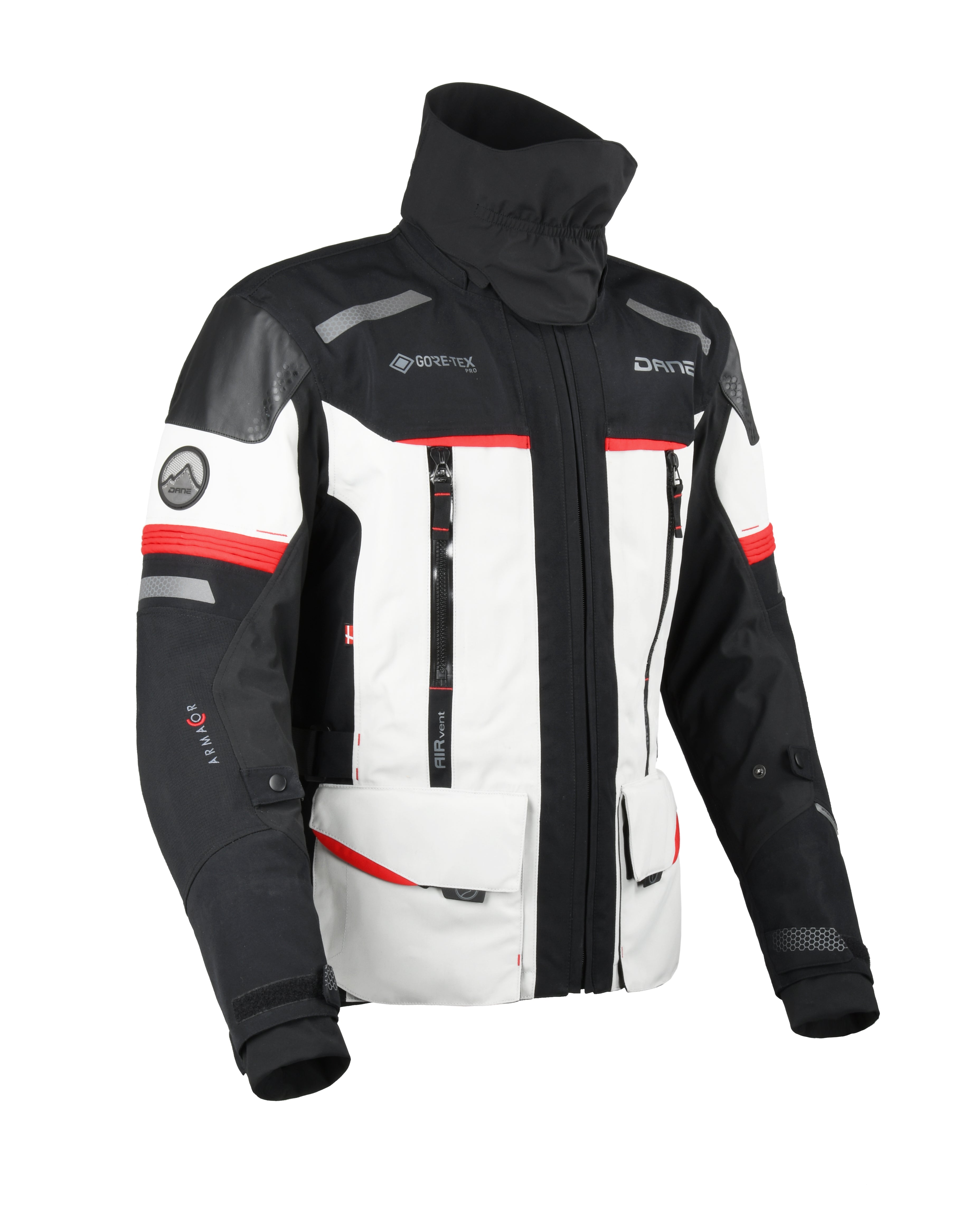 Dane Bornholm Gore-Tex Pro Jacket Grey / Red