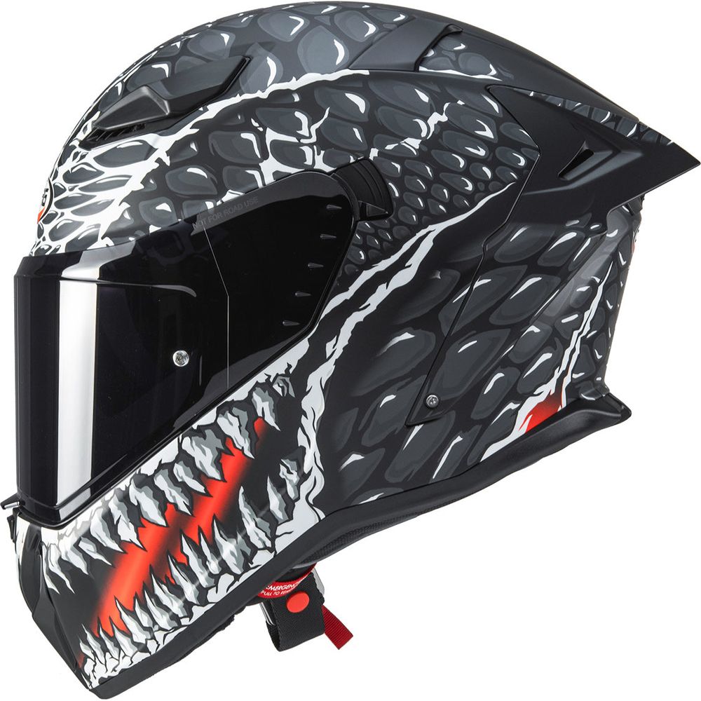 Caberg Drift Evo 2 Full Face Helmet Crok Matt Black / Anthracite / Red FREE 1 YEAR Returns, FREE UK Delivery | ThrottleChimp