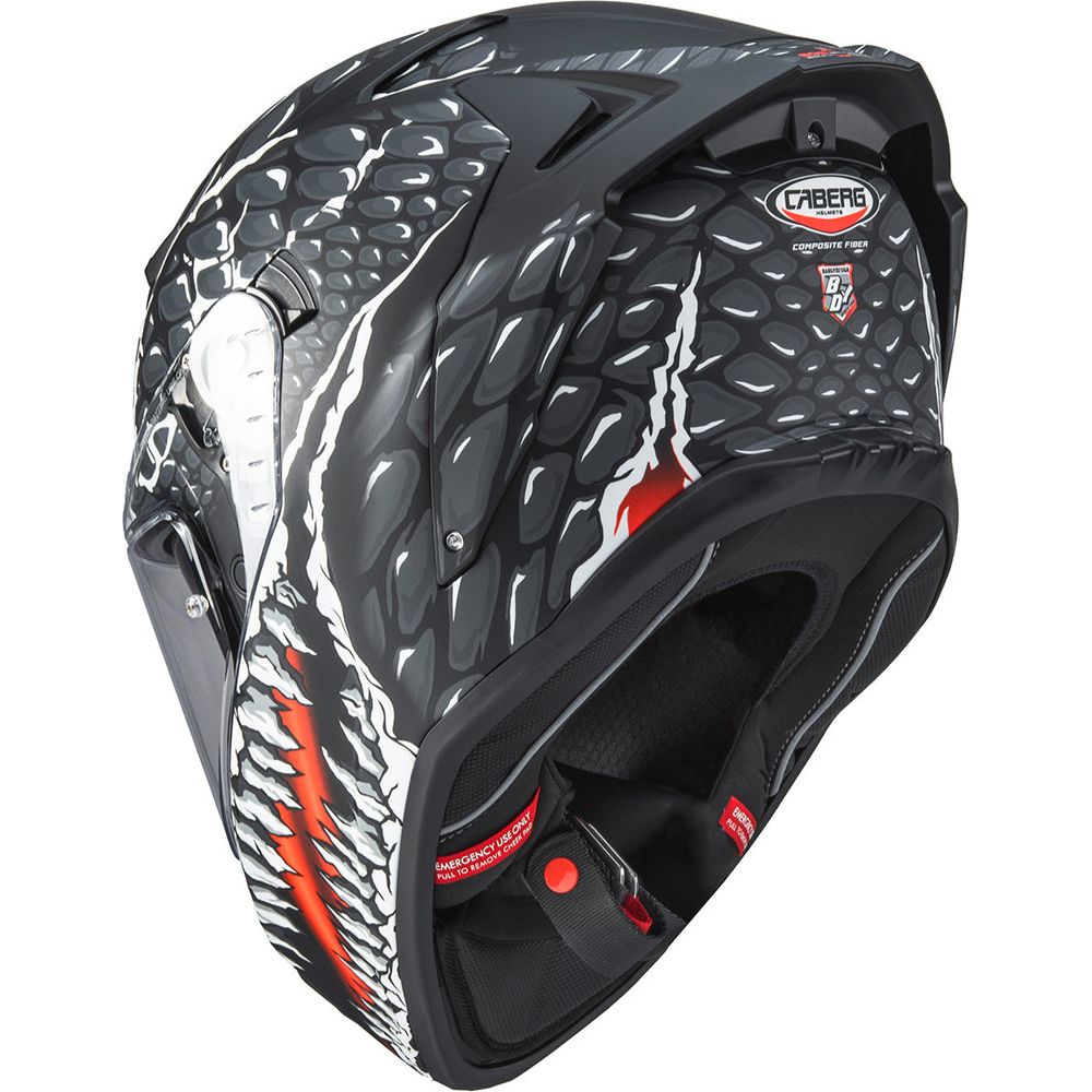 Caberg Drift Evo 2 Full Face Helmet Crok Matt Black / Anthracite / Red FREE 1 YEAR Returns, FREE UK Delivery | ThrottleChimp