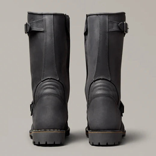 Belstaff Endurance Leather Boots Black (Image 3) - ThrottleChimp